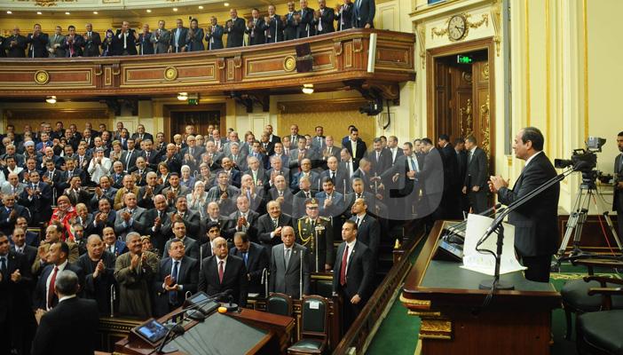 بالفيديو.. حقيقة المشهد المحذوف من خطاب السيسي بالبرلمان