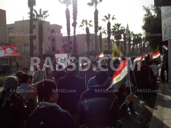 مسيرة ببرج العرب في الإسكندرية رفضا للانقلاب العسكري