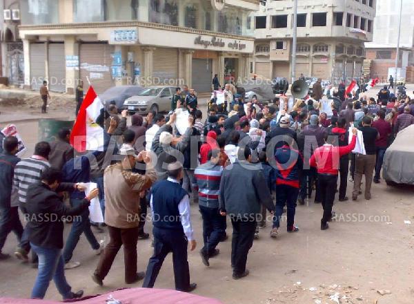 مسيرة بدمياط رفضا للانقلاب العسكري فى جمعة “رابعة أيقونة الثورة”