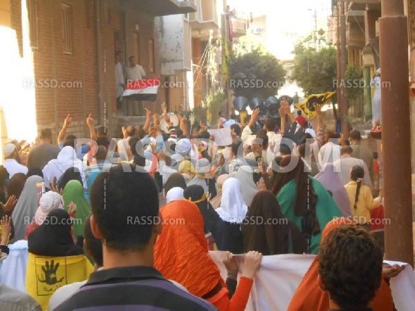 مسيرة فى “الفشن” ببني سويف رفضا للانقلاب