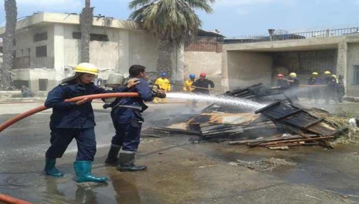 السيطرة على حريق مصنع غزل بكفر الشيخ وخسائر 300 ألف جنيه