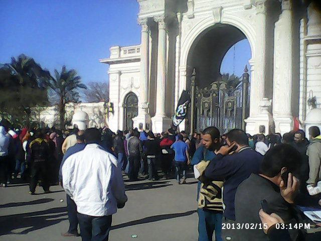 مناوشات بمسيرة الشيخ كشك ومسيرة  الألف مسكن تغير مسارها