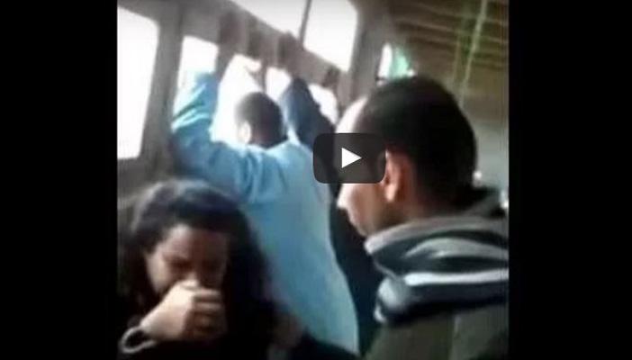 بالفيديو.. أمين شرطة يتحرش بسيدة في محطة المترو