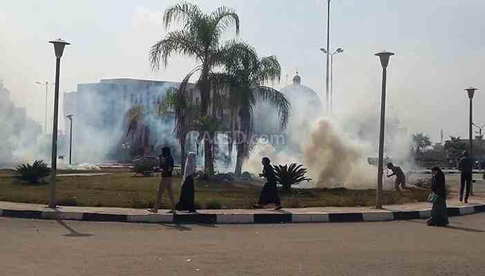 عاجل| إصابات واعتقالات بجامعة الفيوم عقب اعتداء قوات الانقلاب