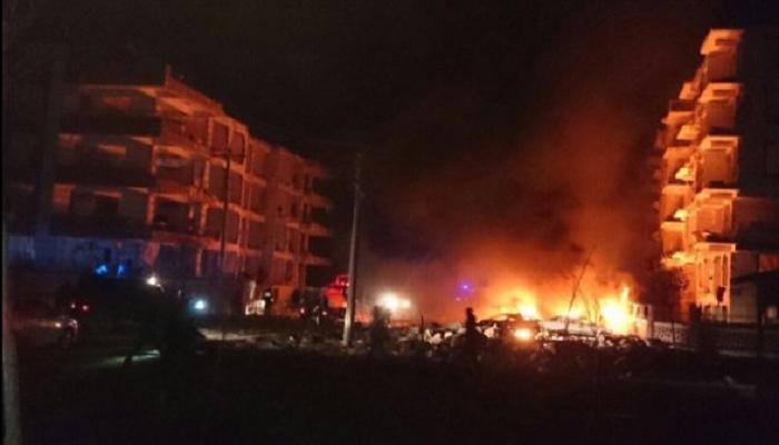 الصور الأولية لتفجير مبنى للقضاة جنوب تركيا