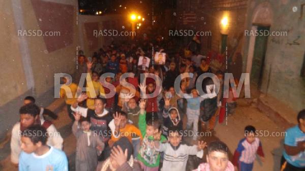 مسيرة ليلية بالمنيا مناهضه للإنقلاب