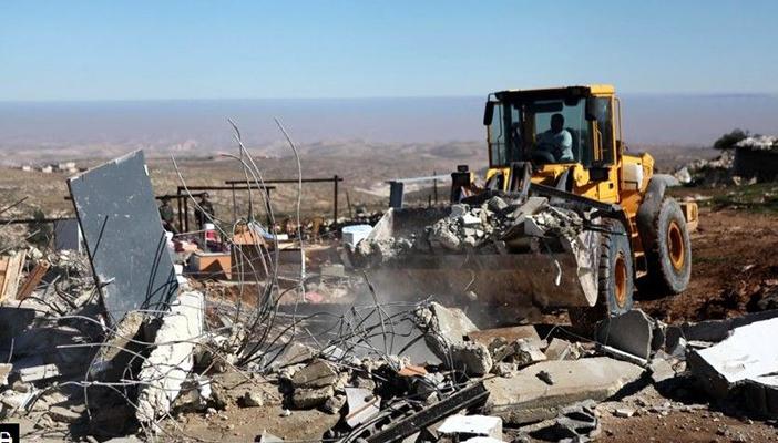 الاحتلال يدمر بلدة عين الرشاش الفلسطينية بشكل كامل