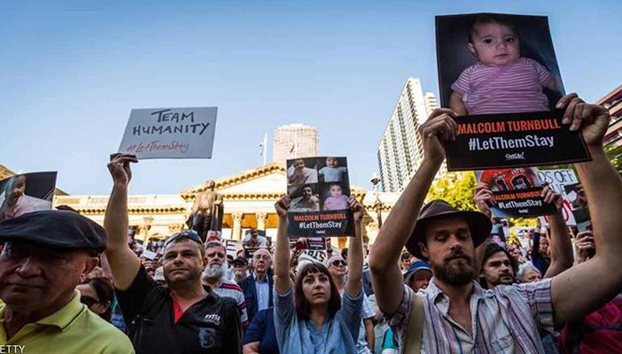 احتجاجات أسترالية على ترحيل لاجئة سورية رضيعة  إلى جزيرة ناورو