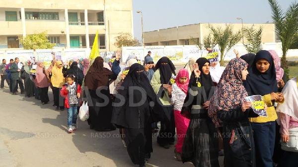 مسيرة صباحية ببرج العرب رفضًا للانقلاب العسكري