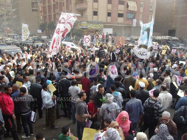 مسيرة حاشدة لأهالي إمبابة مناهضة للإنقلاب