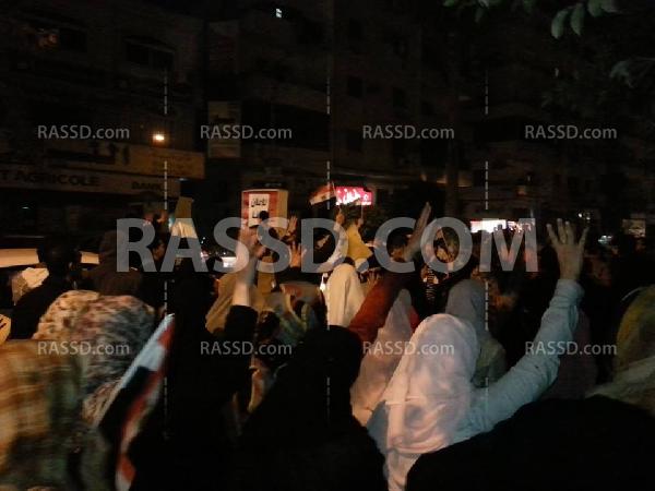 متظاهرو المنصورة يخرجون فى مسيرتين ضد الإنقلاب