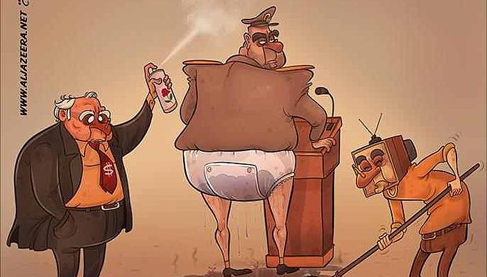 أبرز 5 كاريكتيرات تسخر من قائد الانقلاب العسكري