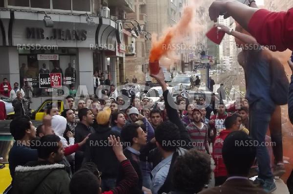 هتافات “ثورة 19” في مسيرة حاشدة بالاسكندرية ضد الانقلاب