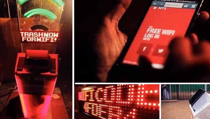 خدمة “واي فاي” مجانية لمن يلقي القمامة في سلة المهملات بالهند