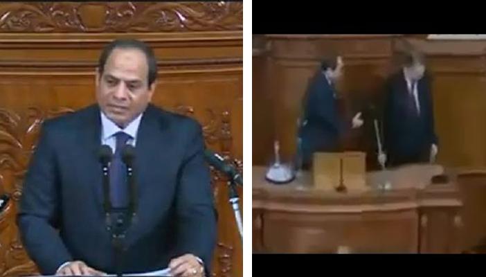 بالفيديو.. رئيس البرلمان الياباني يضع السيسي في موقف محرج