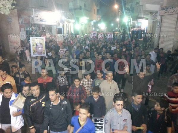 مسيرة منددة بالانقلاب ببني مجدول