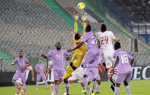 الزمالك يتقدم على بطل أنجولا بهدف والأمن يعتقل العشرات