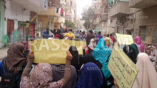 مسيرة لطلاب الثانوي بـ”بني سويف” منددة بالانقلاب