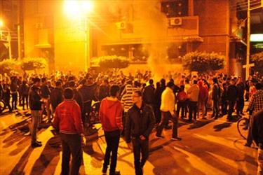 ترقب  بشوارع المنصورة بعد القبض على بعض المتظاهرين