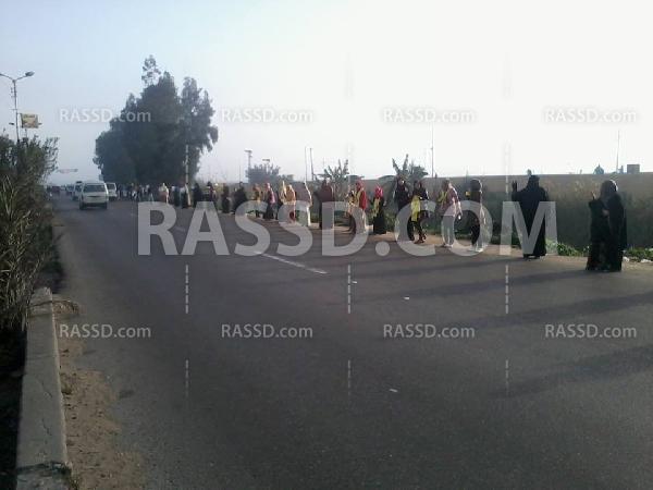 سلسلة بشرية بـ”كفر سعد” لرفض الانقلاب