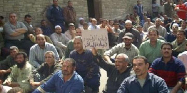 إضراب العاملين بمطاحن قويسنا للمطالبة بالأدنى للأجور