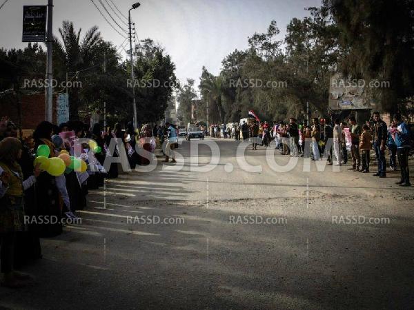 سلاسل بشرية في أبو كبير استمرارا لفعاليات “لن يحكمنا الفسدة”