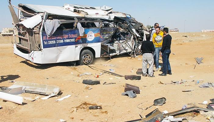 بالصور.. أسماء 25 مصابا في حادث أتوبيس الشروق