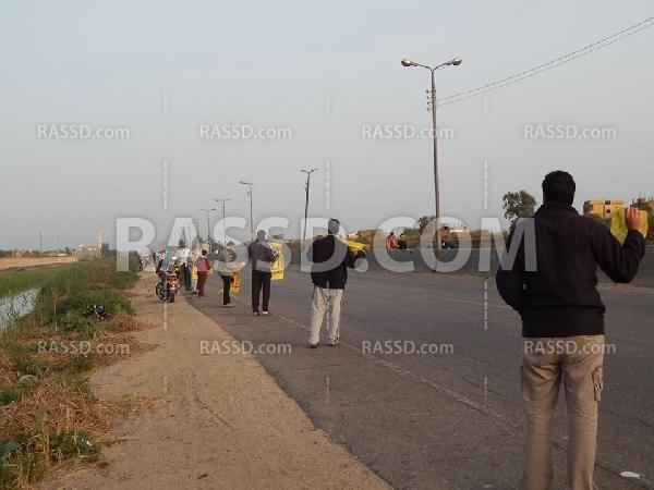 سلسلة بشرية بإيتاي البارود رفضا للانقلاب الدموى