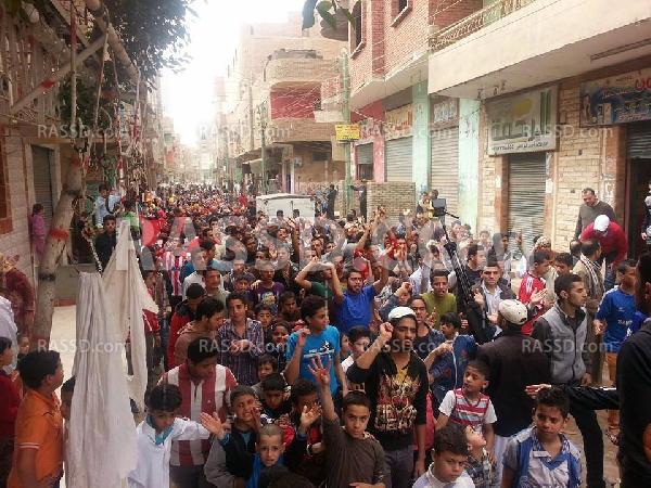 “السياسة مش للجيش” هتاف مسيرة مؤيدة للشرعية بناهيا