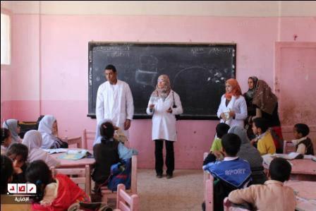 حملة لطلاب صيدلة أسيوط حول مرض الالتهاب الرئوي