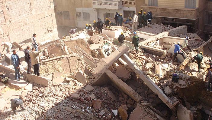 4 أسباب لانهيار العقارات في مصر