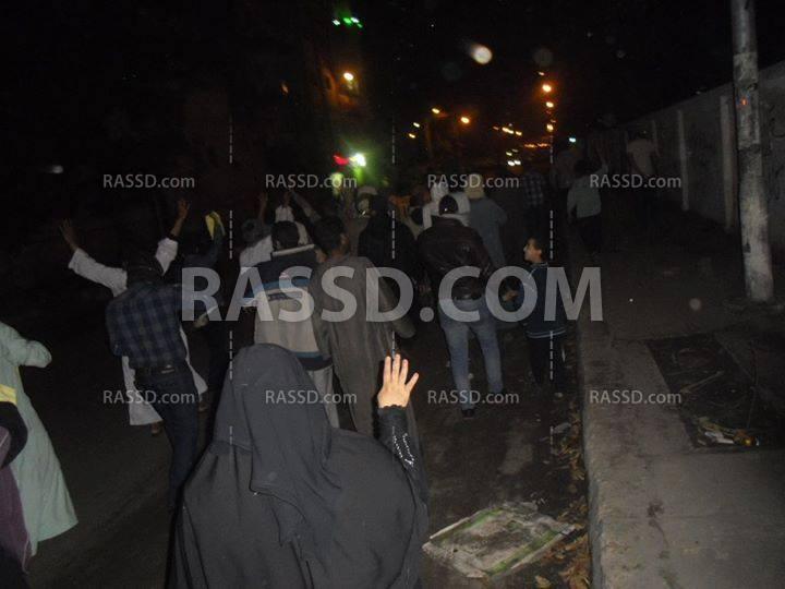 مسيرتان ضد الانقلاب بأسوان رغم المطر وانقطاع الكهرباء