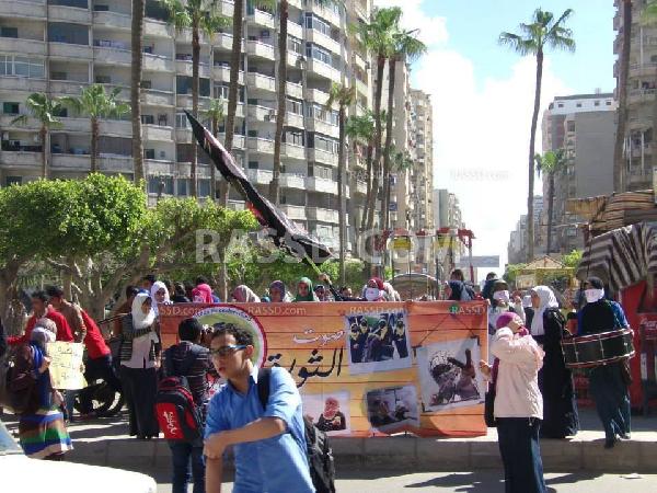 فاعليات طلابية حاشدة بالإسكندرية رفضًا للانقلاب