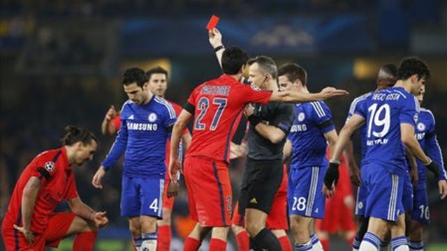 ابراهيموفيتش يدخل التاريخ بالبطاقات الحمراء