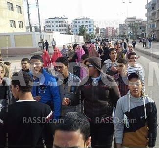 مسيرة حاشدة لشباب ضد الانقلاب بدمياط