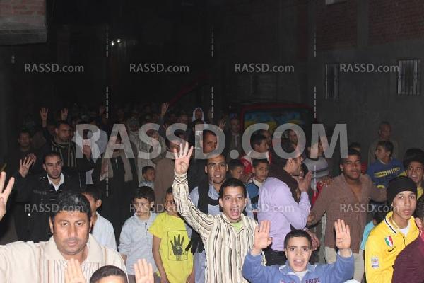 مسيرة ليلية بقرية ابو نجم بالجيزة تنديداً بالانقلاب العسكري