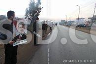 سلسله بشرية لرافضي الانقلاب على طريق “طناح – المنصورة”