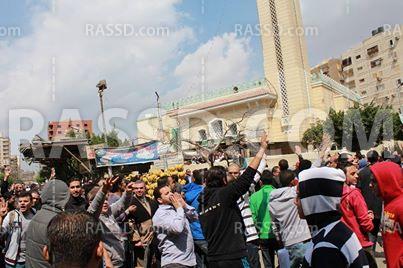 تظاهرة حاشدة بمدينة نصر رفضا للانقلاب الدموى