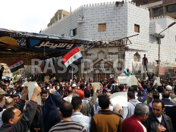 مسيرة في إمبابة رفضا للانقلاب العسكري