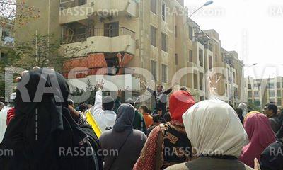 وقفة أمام منزل الشهيد هشام فوزي بمدينة ٦ أكتوبر