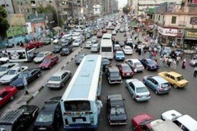 قطع محور المنيب على أثر حادث صباح اليوم