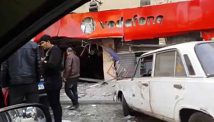 انفجار قنبلة أمام فرع فودافون في الفيوم