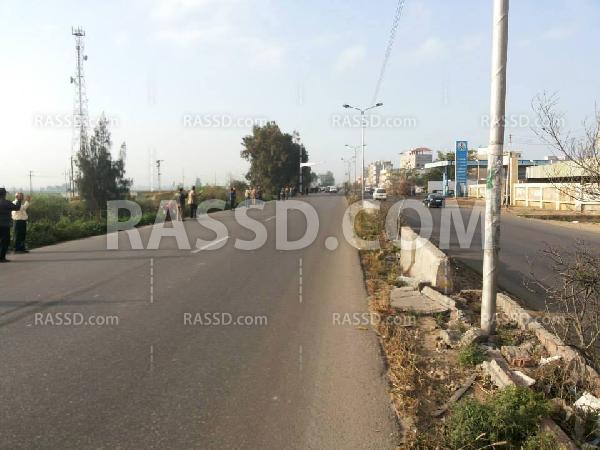 سلسلة بشرية صباحية على طريق دمياط – المنصورة رفضًا للانقلاب