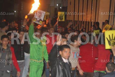 عفاريت ضد الانقلاب فى مسيرة ليلية بـ”الأسدية” الشرقية