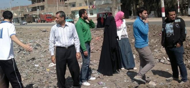 “الوسط” يشارك في تجميل مدخل فاقوس بالشرقية