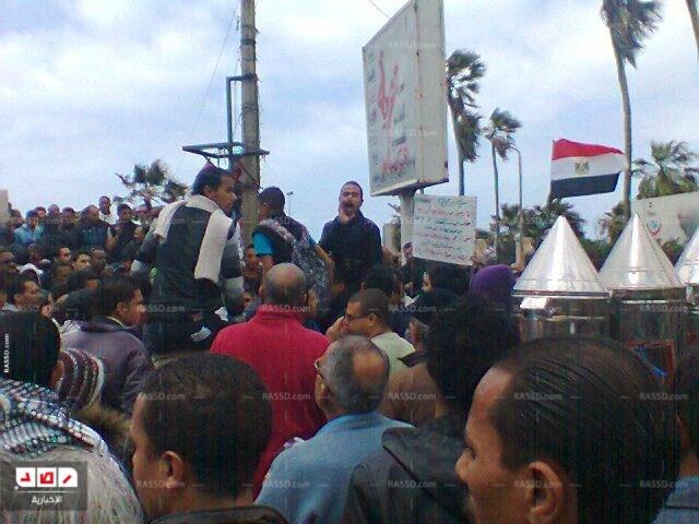 الإسكندرية : تظاهرة لإسقاط النظام و ظهور البلاك بلوك