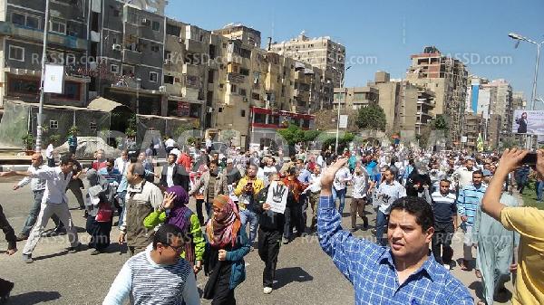 أمن الانقلاب يفرق بالقوة مسيرة لرافضي الانقلاب بالمهندسين