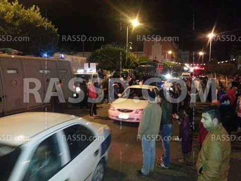 إحتجاج أهالي قتيل على يد قوات الجيش ببورسعيد