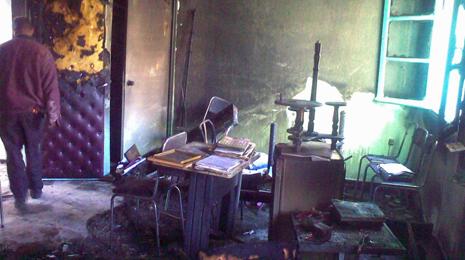 بلاغ يتهم  6 إبريل بحرق مقر لجنه الشريعة الإسلامية في أكتوبر