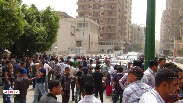 تظاهرة لطلاب خدمة إجتماعية بأسيوط لسوء النتيجة